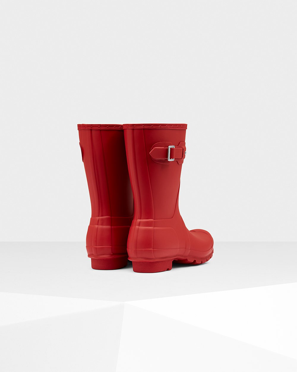 Hunter Original Short Rain Boots - Clearance Womens Red - QWVSMA167